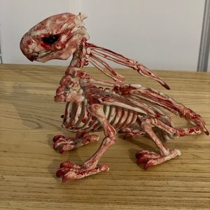 NEW Hand Painted Bloody Baby Dragon Halloween Skeleton